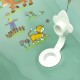 Cadita ergonomica de baie cu dop de scurgere Maria 84 x 49 x 30 cm Keeeper Funny Farm Green