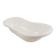 Cadita ergonomica de baie cu dop de scurgere Maria 84 x 49 x 30 cm Keeeper Hippo White