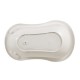 Cadita ergonomica de baie cu dop de scurgere Maria 84 x 49 x 30 cm Keeeper Hippo White
