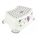 Inaltator de baie antiderapant Tomek Cu baza antialunecare 40.5 x 28.5 x 14 cm Keeeper Hippo White