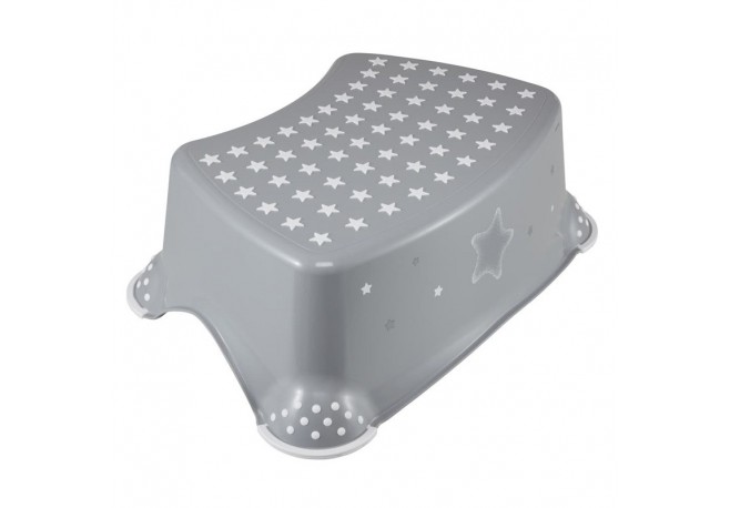 Inaltator de baie antiderapant Tomek Cu baza antialunecare 40.5 x 28.5 x 14 cm Keeeper Stars Nordic Grey