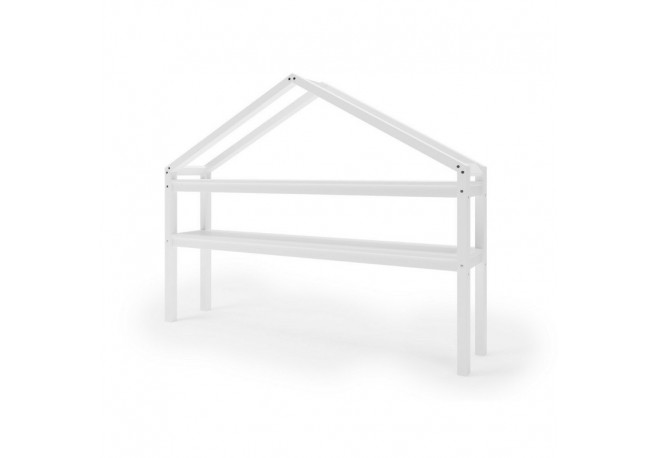 Raft pentru camera copii in forma de casuta YappyHytte 169x135x35 cm Din lemn de pin certificat FSC Tratat cu ceara naturala eco
