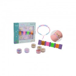 Joueco - Set creativ de margele Pentra bratari Saculet pentru depozitare inclus Diferite forme si culori 20 x 2 x 19 Multicolor