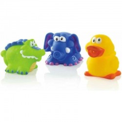 Nuby - Jucarii de baie in forma de animaute Fara BPA 4+ luni Multicolor