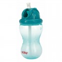 Nuby - Cana cu pai anti-alunecare Cu inchidere etansa Plastic 360 ml 12+ luni Albastru