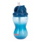 Nuby - Cana cu pai anti-alunecare Cu inchidere etansa Plastic 360 ml 12+ luni Albastru inchis