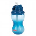 Nuby - Cana cu pai anti-alunecare Cu inchidere etansa Plastic 360 ml 12+ luni Albastru inchis
