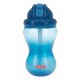 Nuby - Cana cu pai anti-alunecare Cu inchidere etansa Plastic 360 ml 12+ luni Albastru inchis