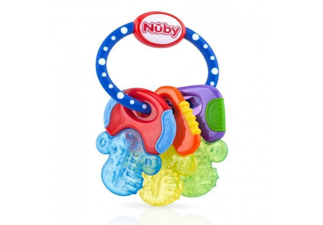 Nuby - Jucarie pentru dentitie Cu gel de racire Fara BPA 3+ luni Multicolor