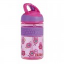 Nuby - Cana 2 in 1 Cu pai incorporat Din materialul ecologic tritan Rezistenta 360 ml 3+ ani Roz