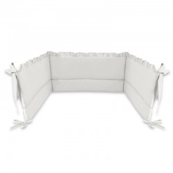 MimiNu - Aparatoare pentru patut 120x60 cm Cu volanase Din bumbac certificat Oeko Tex Standard 100 Cu inaltimea de 30 cm Cu pang