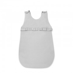 MimiNu - Sac de dormit pentru bebelusi De iarna Cu volanase Din bumbac certificat Oeko Tex Standard 100 Cu fermoar lateral Cu ca