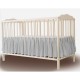MimiNu - Volanas pentru saltea de patut 120x60 cm Din bumbac certificat Oeko Tex Standard 100 Colectia Royal Grey