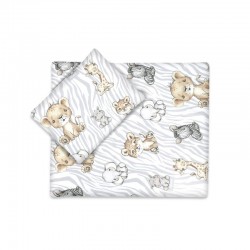 MimiNU - Set pentru carucior cu pernuta si paturica Cu huse detasabile si lavabile Din bumbac certificat Oeko Tex Standard 100 S