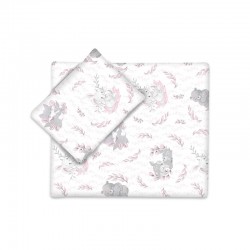 MimiNU - Set pentru carucior cu pernuta si paturica Cu huse detasabile si lavabile Din bumbac certificat Oeko Tex Standard 100 L