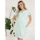 Camasa de alaptat Din bumbac Cu capse pe mijloc si buzunare Masura XL Sunny Mint