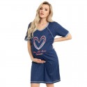 Camasa de alaptat Din bumbac Cu nasturi Masura L For love Navy Blue