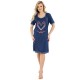 Camasa de alaptat Din bumbac Cu nasturi Masura L For love Navy Blue