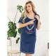 Camasa de alaptat Din bumbac Cu nasturi Masura L For love Navy Blue