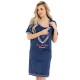 Camasa de alaptat Din bumbac Cu nasturi Masura S For love Navy Blue