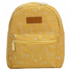 Rucsac pentru copii Small animals Cu doua compartimente Cu bretele reglabile Dimensiune 21 x 9 x 27 cm FreeON Yellow