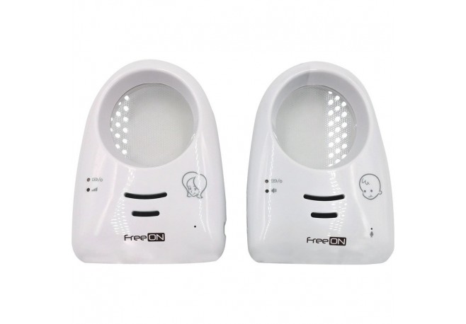 Interfon Baby Monitor Lora Cu 2 moduri de lumina de noapte Raza de actiune de pana la 300 m in aer liber FreeON