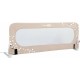 Bariera de protectie pentru pat bebe Rabatabila Instalare usoara Dimensiune 135 x 57 cm FreeON Little Dots Beige