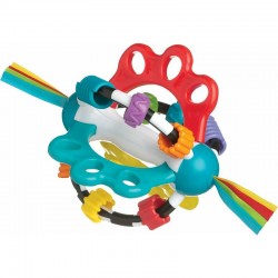 Minge cu activitati pentru bebelusi Cu diferite texturi si suprafete 11.5 cm Explore-a-Ball Playgro