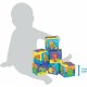 Set 6 cuburi noi pentru baie Cu animalute marine Dimesiune 7.5 cm fiecare cub Soft blockes for bath Playgro