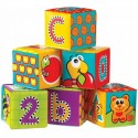 Set 6 cuburi noi pentru baie Cu litere si cifre Dimesiune 7.5 cm fiecare cub Splash and Learn Soft blocks for bath Playgro