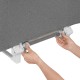 Lionelo - Bariera de protectie pentru pat Lora Pliabila Sistem de blocare StandSafe Geanta de transport inclusa 105 x 45 cm Gri