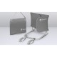 Lionelo - Bariera de protectie pentru pat Lora Pliabila Sistem de blocare StandSafe Geanta de transport inclusa 105 x 45 cm Gri