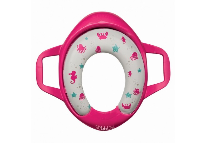 Reductor toaleta Poti Cu perna confortabila si detasabila Fara BPA Bbluv Pink