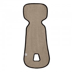 Petite&Mars - Insertie scaun auto Aero Antitranspiratie Cu decupaje pentru centura de siguranta in 3 sau 5 puncte Bumbac 63x25 c