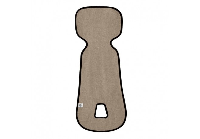 Petite&Mars - Insertie scaun auto Aero Antitranspiratie Cu decupaje pentru centura de siguranta in 3 sau 5 puncte Bumbac 63x25 c