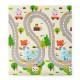 Petite&Mars - Covoras de joaca interactiv Joy Max Design Animale si litere Reversibil Cu suprafata antiderapanta si impermeabila
