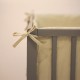 Petite&Mars - Aparatoare pentru patut 120x60 cm Tilly Cu panglici Din bumbac Lungime 180 cm Inaltime 36 cm 0 luni+ Bej