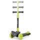 Lionelo - Trotineta Timy Copii Pliabila Pana la 50 Kg Cu design ergonomic Cu lumini LED 265 x 60 x 64-76 cm 3 ani+ Verde