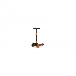 Lionelo - Trotineta Timy Copii Pliabila Pana la 50 Kg Cu design ergonomic Cu lumini LED 265 x 60 x 64-76 cm 3 ani+ Portocaliu/Ne