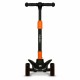 Lionelo - Trotineta Timy Copii Pliabila Pana la 50 Kg Cu design ergonomic Cu lumini LED 265 x 60 x 64-76 cm 3 ani+ Portocaliu/Ne