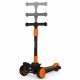 Lionelo - Trotineta Timy Copii Pliabila Pana la 50 Kg Cu design ergonomic Cu lumini LED 265 x 60 x 64-76 cm 3 ani+ Portocaliu/Ne