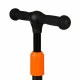 Lionelo - Trotineta Timy Copii Pliabila Pana la 50 Kg Cu design ergonomic Cu lumini LED 265 x 60 x 64-76 cm 3 ani+ Portocaliu/Ne