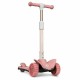 Lionelo - Trotineta Timy Copii Pliabila Pana la 50 Kg Cu design ergonomic Cu lumini LED 265 x 60 x 64-76 cm 3 ani+ Roz