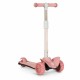 Lionelo - Trotineta Timy Copii Pliabila Pana la 50 Kg Cu design ergonomic Cu lumini LED 265 x 60 x 64-76 cm 3 ani+ Roz