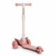 Lionelo - Trotineta Timy Copii Pliabila Pana la 50 Kg Cu design ergonomic Cu lumini LED 265 x 60 x 64-76 cm 3 ani+ Roz