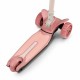 Lionelo - Trotineta Timy Copii Pliabila Pana la 50 Kg Cu design ergonomic Cu lumini LED 265 x 60 x 64-76 cm 3 ani+ Roz