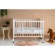 Qmini - Patut din lemn Timmi Elephant 120x60 cm Din lemn de pin si mdf Stabil si rezistent Inaltime saltea reglabila pe 3 nivele