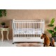 Qmini - Patut din lemn Timmi Elephant 120x60 cm Cu sertar Din lemn de pin si mdf Stabil si rezistent Inaltime saltea reglabila p