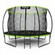 Trambulina de gradina cu plasa interioara stalpi si scara 374 cm (12FT) Neo-Sport NS-12C221 - Verde