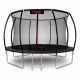 Trambulina de gradina cu plasa interioara stalpi si scara 374 cm (12FT) Neo-Sport NS-12C231 - Negru